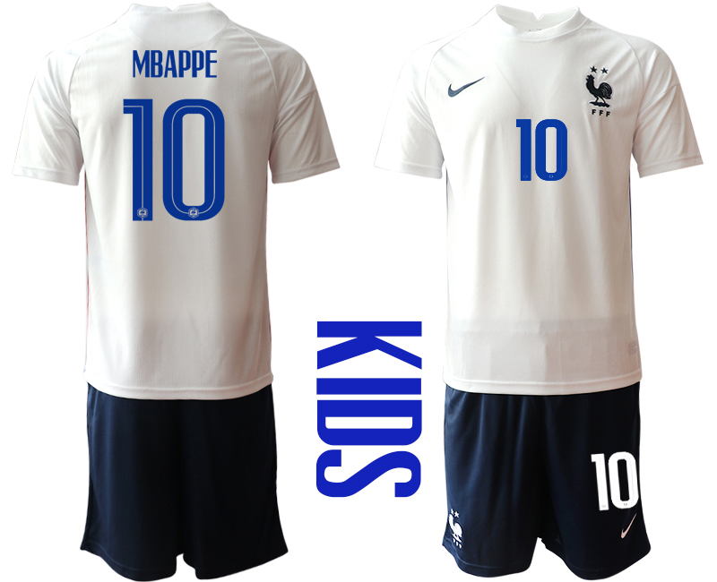 2021 France away Youth #10 soccer jerseys->youth soccer jersey->Youth Jersey